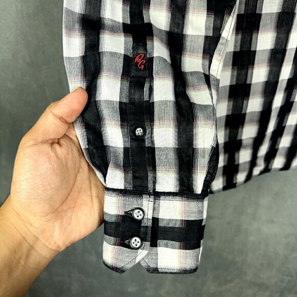 Robert Graham Shirt Men Medium Multicolor Plaid Miss Rumba Classic Fit Flip Cuff - Picture 9 of 11